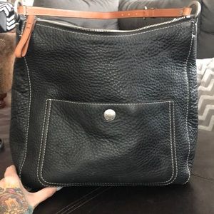 Coach black leather purse